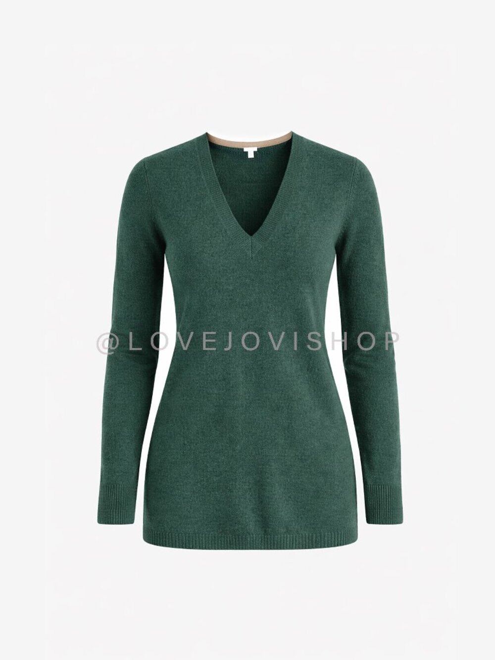 Sweater | NWT J Jill Cotton Blend V Neck Tunic Green XL | Scandigirl Cabincore